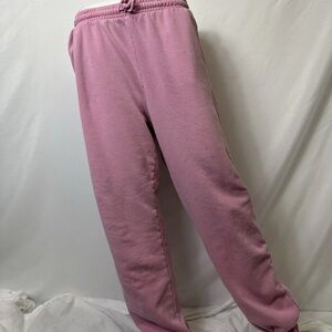 COTTON ON BRAND PINK SWEATPANTS Size Large ~ Elastic Bottom Pockets Drawstring